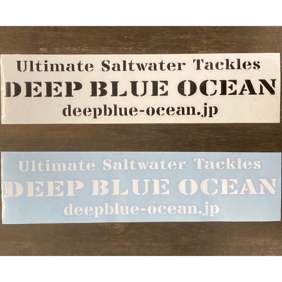 DEEP BLUE OCEAN カッティングデカール／Size：約330ｘ70｜deepblue-ocean