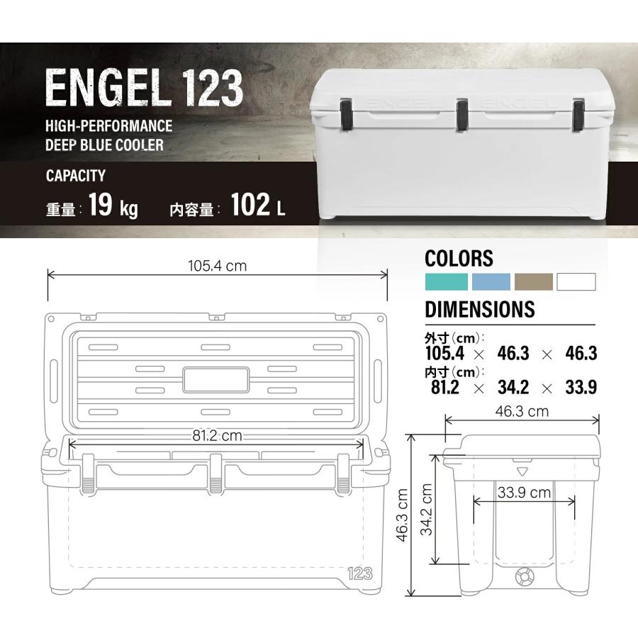 ENGEL123(102L)エンゲル 澤藤電機 強保冷クーラーボックス ENGEL123(102L)エンゲル 澤藤電機 強保冷クーラーボックス