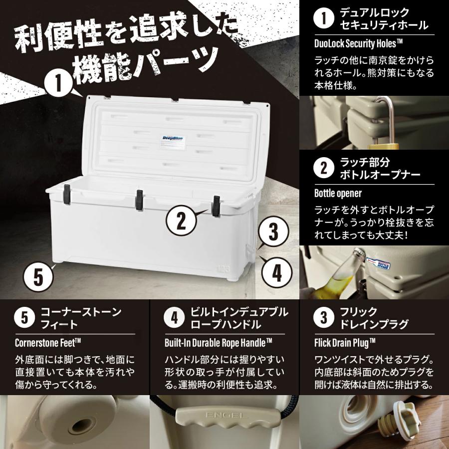 ENGEL165（158L）エンゲル 澤藤電機 強保冷クーラーボックス : DEEP