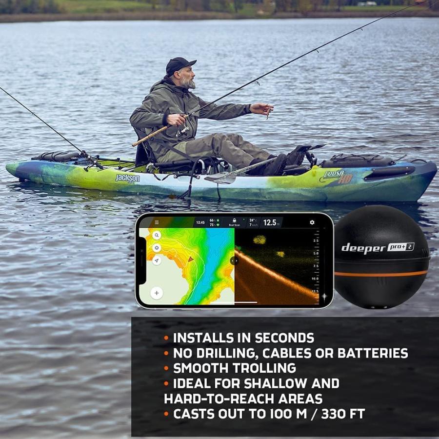 Deeper Pro+2（ディーパープロプラス2）スマート魚群探知機【送料無料】｜deeperstore｜06