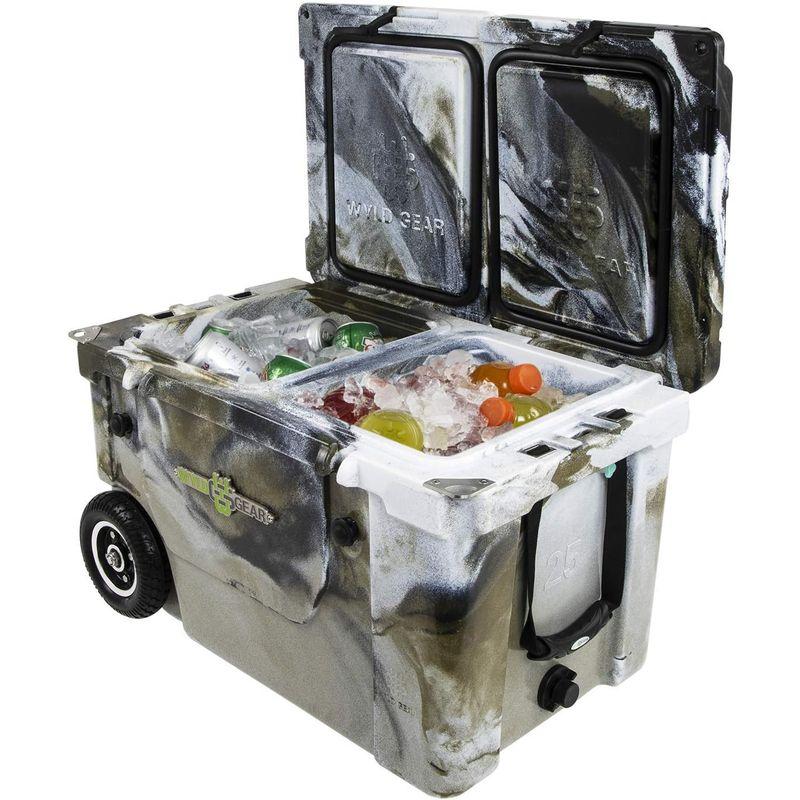 【新版】 ワイルドギア WYLD GEAR ハードクーラー50Q クーラーボックス 2室構造 キャスター付き ロトモールド製法 50クォート 47リッ 【YW1130611214】(39687円)
