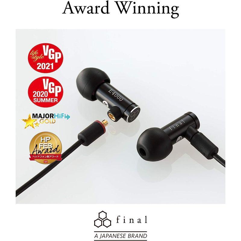 final E4000 カナル型イヤホン MMCX端子 リケーブル対応 ファイナル final E4000 カナル型イヤホン MMCX端子 リケーブル対応 ファイナル