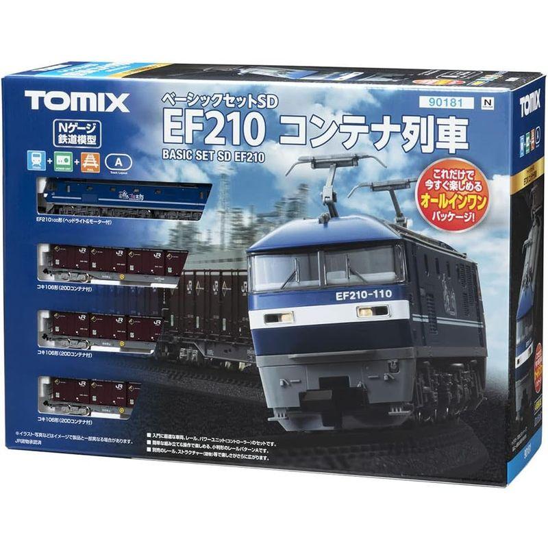 TOMIX Nゲージ ベーシックセット SD EF210 コンテナ列車セット 90181 鉄道模型 入門セット TOMIX Nゲージ ベーシックセット SD EF210 コンテナ列車セット 鉄道模型 入門セット