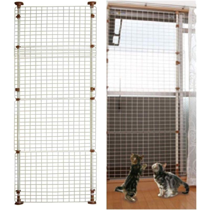 マルカン 猫網戸脱走防止フェンス L サイズ サイズ マルカン 猫網戸脱走防止フェンス