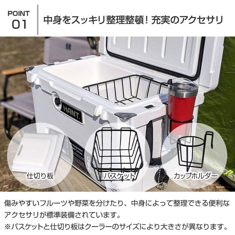 HANT(ハント) クーラーボックス 45QT(42.6L) (サンド) 6L HANT ハント クーラーボックス 45QT サンド