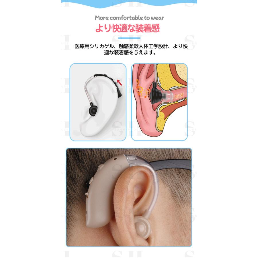集音器 左右両用 耳掛けタイプ 耳かけ 集音機 収音機 4段階調整 小型 集音器 耳掛け集音器 高齢者 難聴 軽量 会話 テレビ 拡張器 高音質 両親 祖父 祖母 母の日 | ブランド登録なし | 13