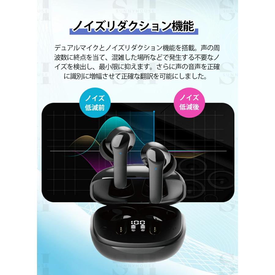 イヤホン翻訳機 150言語対応 双方向同時通訳AI翻訳機 Bluetooth接続 Amazon.co.jp: イヤホン bluetooth【2025最新進化 イヤホン翻訳