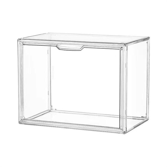 フィギュアケース 積み重ね可能 コレクションケース 透明展示ケース 収納 ボックス 卓上 仕切り 前開き マグネット式開閉扉 組み立て式 透明 | ブランド登録なし | 01