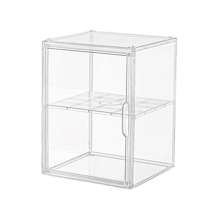 フィギュアケース 積み重ね可能 コレクションケース 透明展示ケース 収納 ボックス 卓上 仕切り 前開き マグネット式開閉扉 組み立て式 透明 | ブランド登録なし | 02