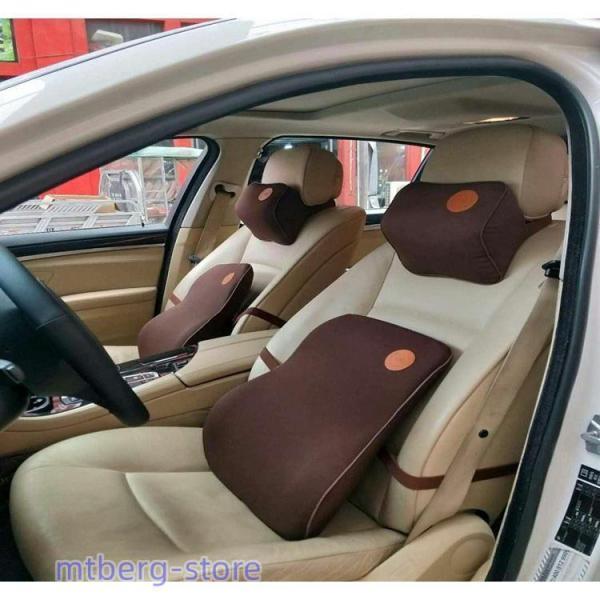 車用クッション ネックパッド カークッション シートクッション 運転席 ランバーサポート 肩こり 腰痛 運転 頭 首 腰 肩 低反発 腰サポー | ブランド登録なし | 13