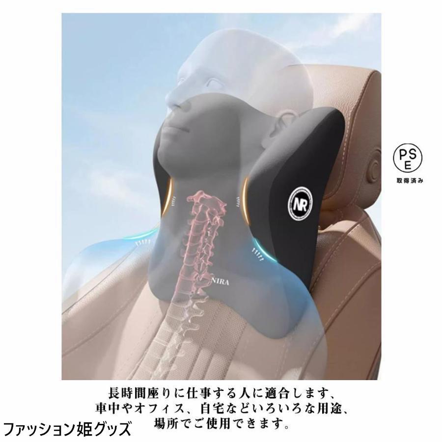 腰枕＋首枕 車 クッション 腰痛クッション 運転 クッション 車 腰クッション ヘッドレスト 車 腰 ヘッドレスト クッション 車 シートクッション | ブランド登録なし | 09