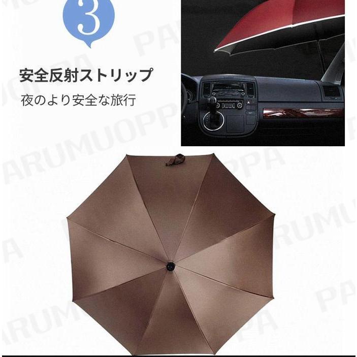2in1 杖 ステッキとしてご使用になれるステッキ傘（つえかさ） 傘 完全遮光 UVカット 日傘 老人 手開き 晴雨兼用 長傘 歩行補助 レディース メンズ 紳士 男性用 | ブランド登録なし | 16