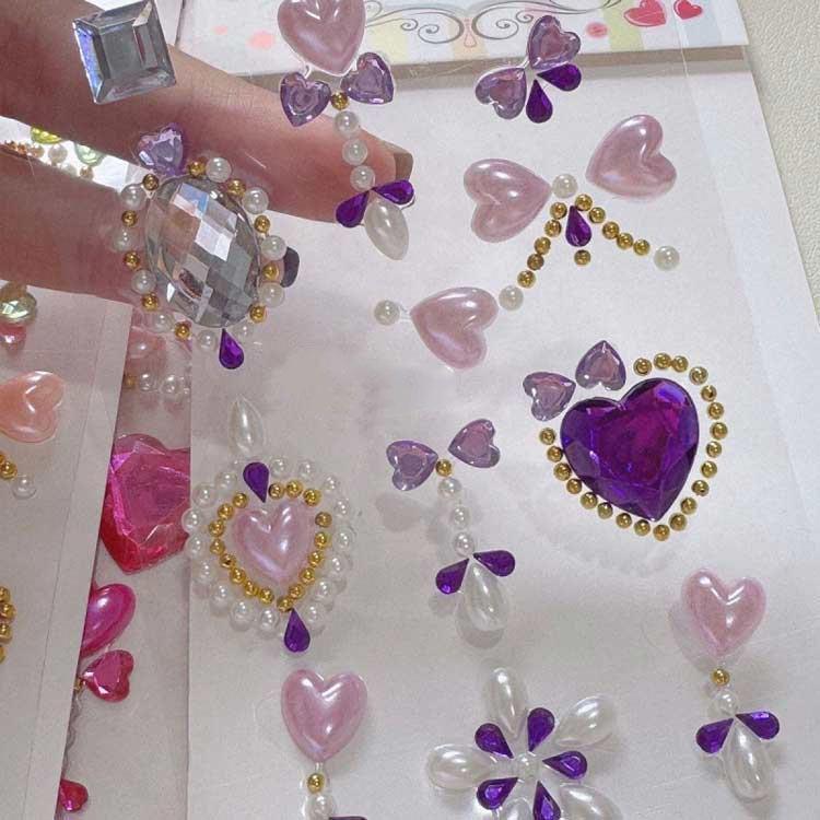 ボンボンドロップシール 立体シール 立体 ぷくぷくシール つやつや ぷっくり 5枚セット 装飾用 ダイヤモンド 可愛い デコ ご褒美シール スマホケー | ブランド登録なし | 04