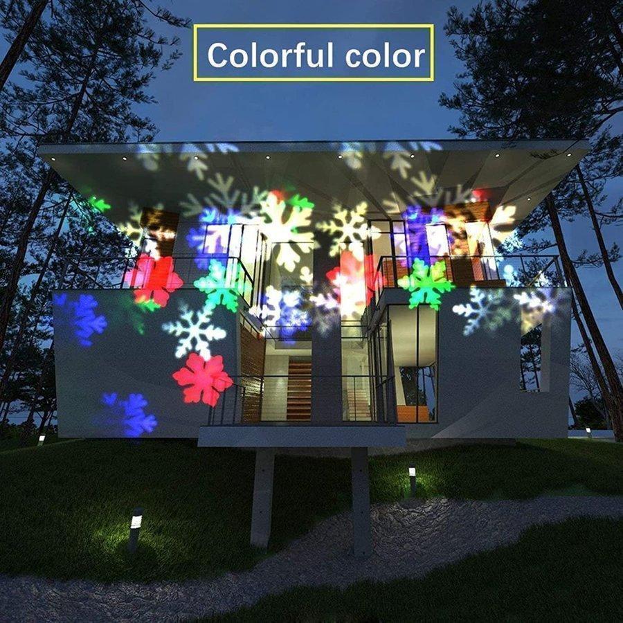 ソーラープロジェクションライト クリスマス飾り おしゃれ雪 スノーフレーク投光器 プロジェクターライト イルミネーションライト 通路 雰囲気作り | ブランド登録なし | 08