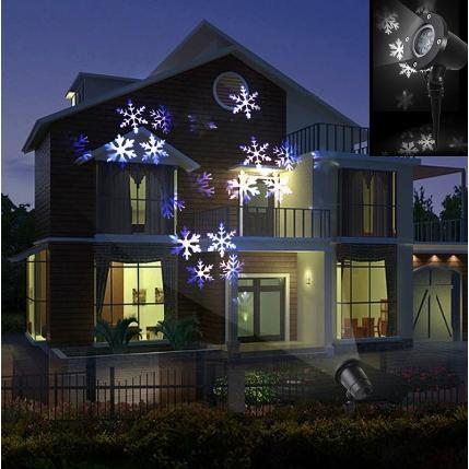 ソーラープロジェクションライト クリスマス飾り おしゃれ雪 スノーフレーク投光器 プロジェクターライト イルミネーションライト 通路 雰囲気作り | ブランド登録なし | 09