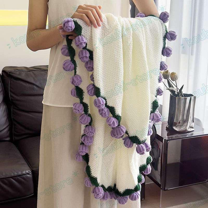 ブーケ ブランケット かぎ針編み DIY 花束 編み キット 手作り花束毛布 かっこいいブーケブランケット母の日 バレンタインデー 母の日ギフト 手作り毛布 お花見 |  | 08