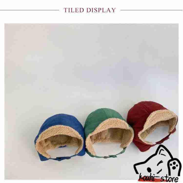 冬用 帽子 キッズ 子供用 冬用 コーデュロイ フライトキャップ パイロットキャップ イヤーフラップ ボア 耳あて付き 耳当て 耳付き 耳つ | ブランド登録なし | 11