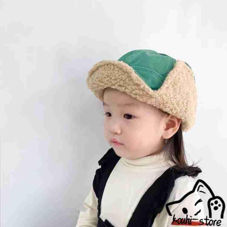 冬用 帽子 キッズ 子供用 冬用 コーデュロイ フライトキャップ パイロットキャップ イヤーフラップ ボア 耳あて付き 耳当て 耳付き 耳つ | ブランド登録なし | 03