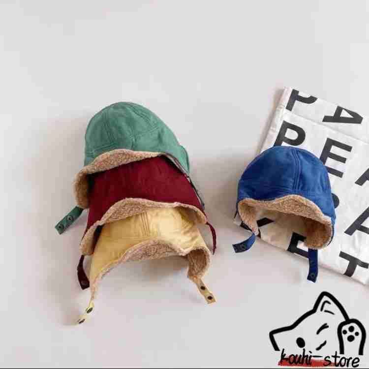 冬用 帽子 キッズ 子供用 冬用 コーデュロイ フライトキャップ パイロットキャップ イヤーフラップ ボア 耳あて付き 耳当て 耳付き 耳つ | ブランド登録なし | 04