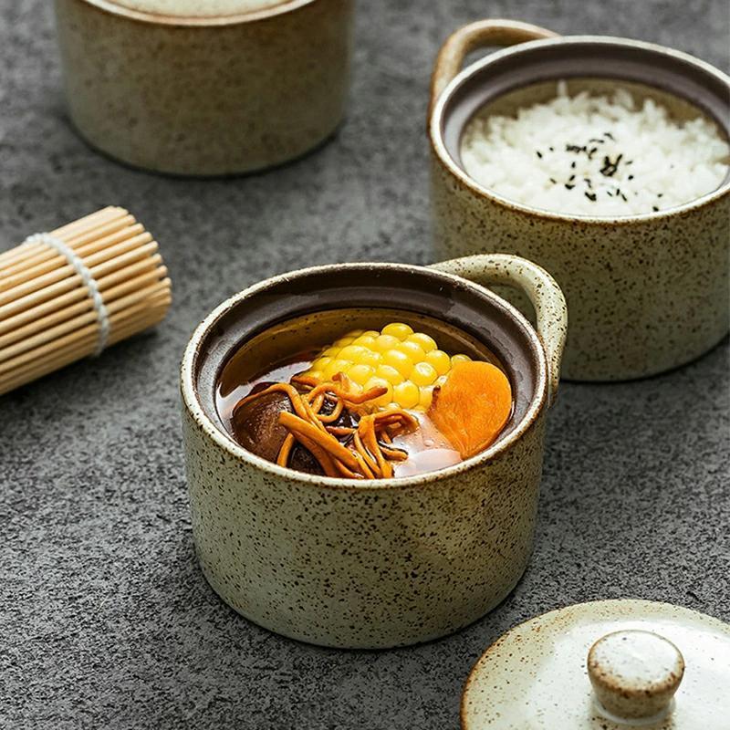 蒸し碗 4個 ちゃわんむし器 茶碗蒸し 器 茶碗蒸し 蒸し器 蓋付き おしゃれ 北欧風 スープカップ デザート 食器 うつわ 器 皿 お皿 陶器 和食器 飲食店 業務用 | ブランド登録なし | 10