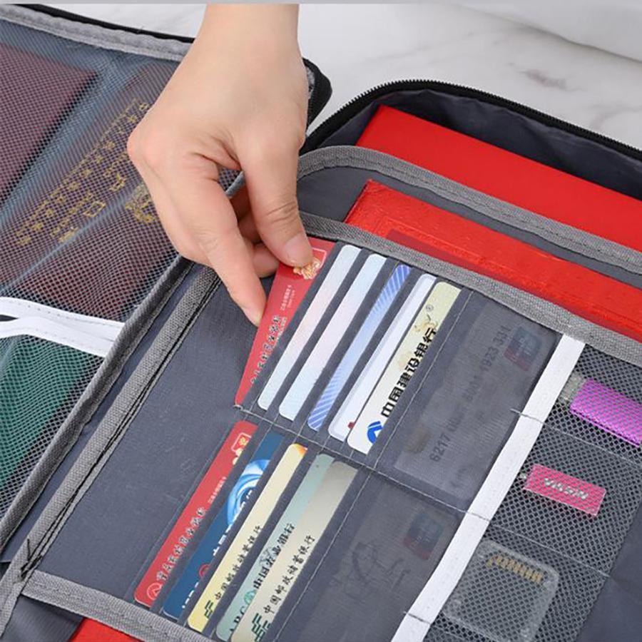 耐火バッグ 耐火ケース 耐火 書類ケース 集金袋 手提げ金庫 マルチケース 多層収納 防火バッグ 貴重品保管 大容量 鍵付き | ブランド登録なし | 08