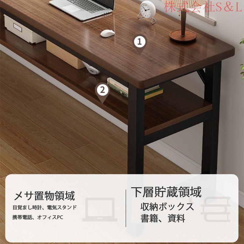 パソコンデスク デスク 机 学習机 勉強机 おしゃれ 100cm 120cm 140cm PCデスク セット オフィスデスク ゲーミングデスク シンプル eスポーツ | ブランド登録なし | 09