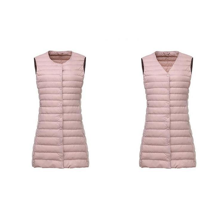 ダウンベスト レディース ジレ インナー ロング丈 羽織り 軽量 着痩せ シンプル きれいめ カジュアル 保温 暖かい 防寒 秋冬 | ブランド登録なし | 12