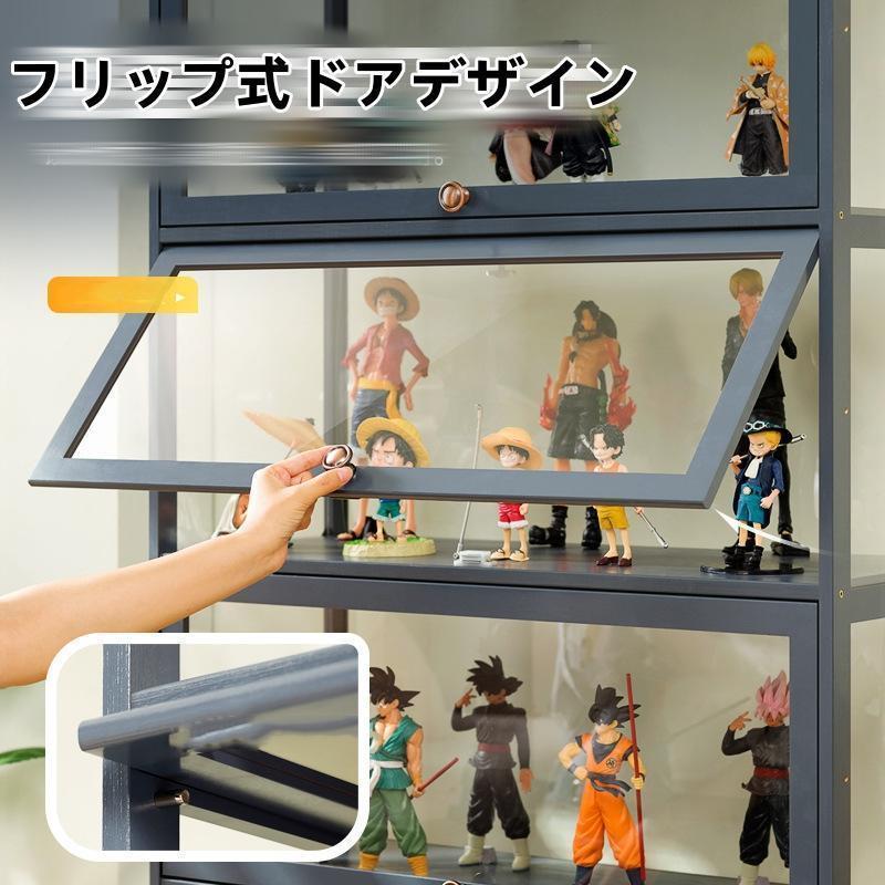 フィギュアケース 棚 コレクションケース フィギュア 天然竹製 透明パネル 防塵 ショーケース 大容量 コレクションラック | ブランド登録なし | 13