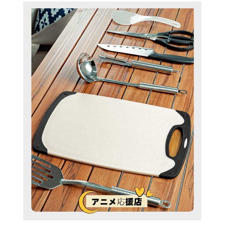 便利グッズ キッチンセット まな板 コンパクト アウトドア クッキングツール キャンプ用品 8点セット 包丁 ハサミ おたま フライ返し キャンプ用 | ブランド登録なし | 10