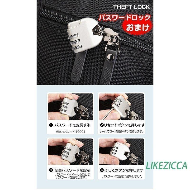 リュック 50L 大容量 メンズ 黒 4way 40L 防犯 バッグ アウトドア ビジネスリュック バックパック 防水ナイロン | ブランド登録なし | 02