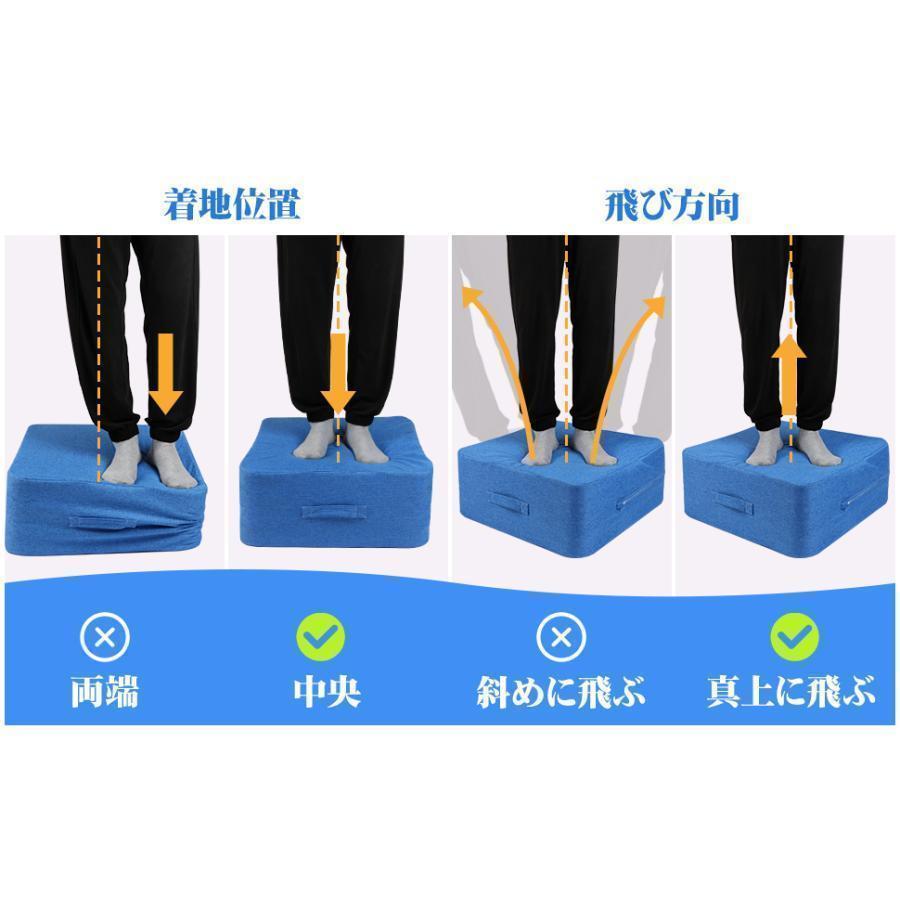 トランポリン クッション 室内 大人用 Homwarm 静音 エクササイズ 家庭用 省スペース 外カバー取り外し 洗濯可能 （40*40*15cm） | ブランド登録なし | 04