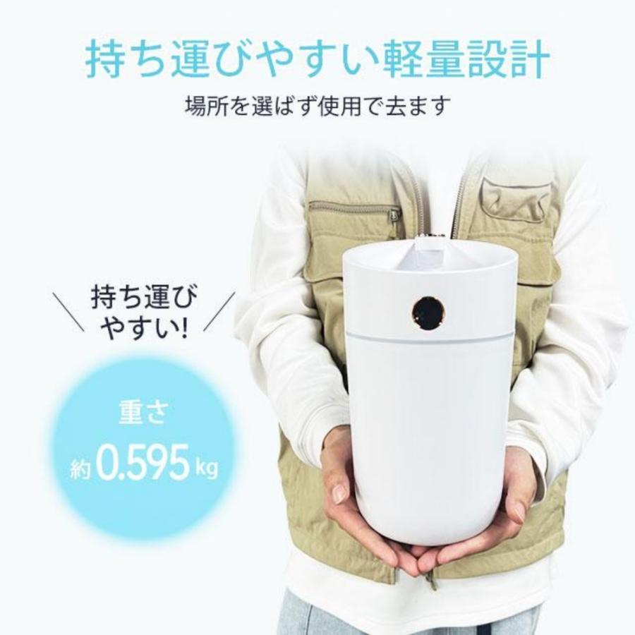 加湿器 超音波式 3L大容量 卓上加湿器 上部給水 湿度表示 お手入れ簡単 空焚き防止 30h連続加湿 静音 節電 省エネ コンパクト 寝室 USB充電 オフィス 乾燥対策 |  | 15