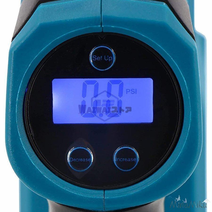 おすすめ エアコンプレッサー 充電式 電動空気入れ 小型 静音 車 自転車 コードレス 空気入れ マキタ 18V 用 自動車用 ライト付【本体のみ】 | ブランド登録なし | 03