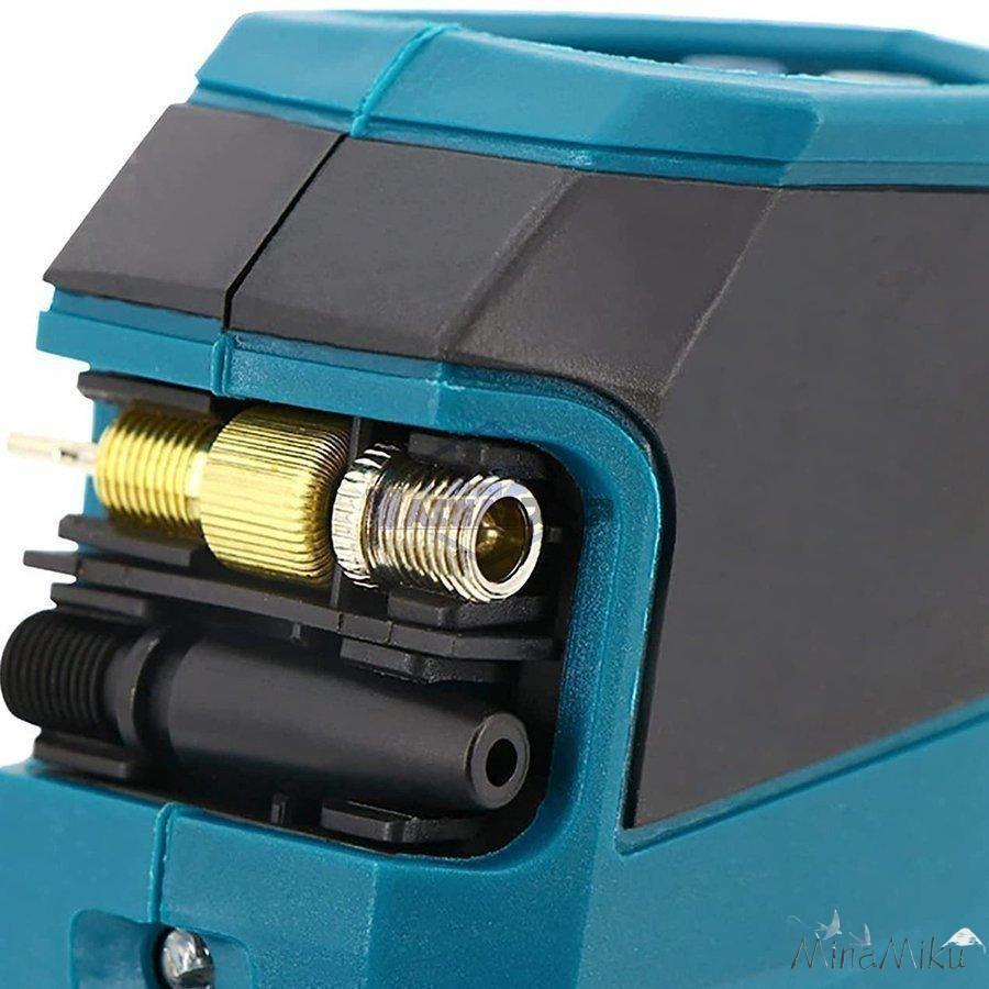 おすすめ エアコンプレッサー 充電式 電動空気入れ 小型 静音 車 自転車 コードレス 空気入れ マキタ 18V 用 自動車用 ライト付【本体のみ】 | ブランド登録なし | 05