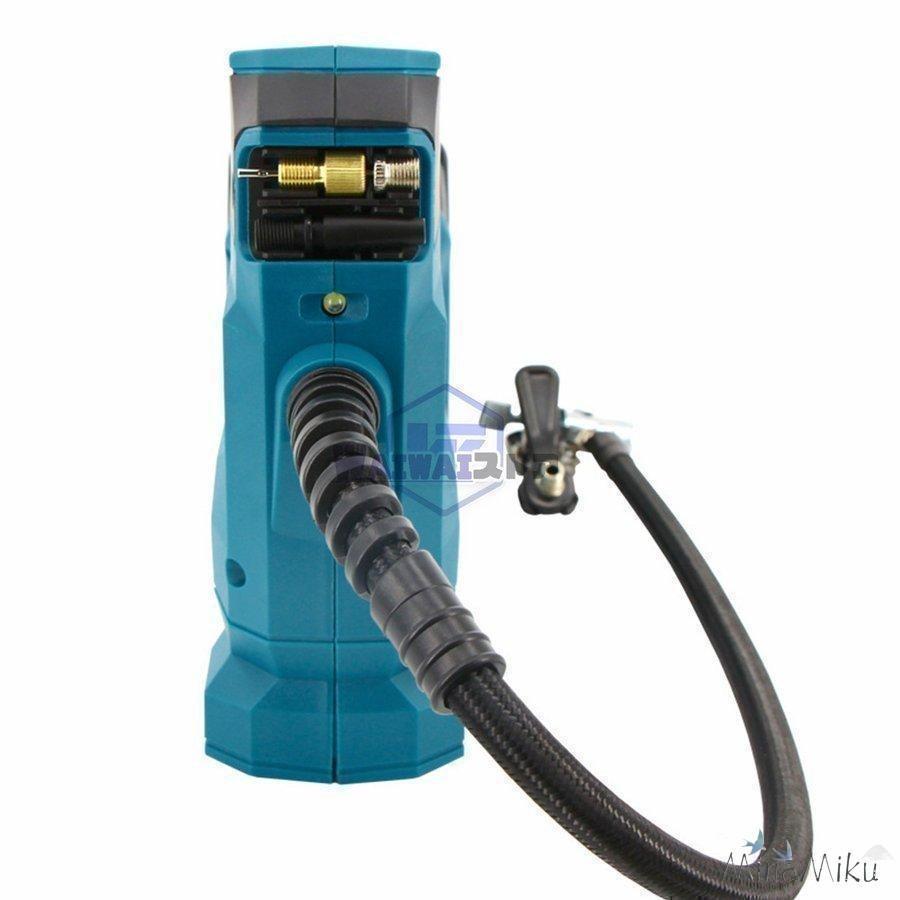 おすすめ エアコンプレッサー 充電式 電動空気入れ 小型 静音 車 自転車 コードレス 空気入れ マキタ 18V 用 自動車用 ライト付【本体のみ】 | ブランド登録なし | 06