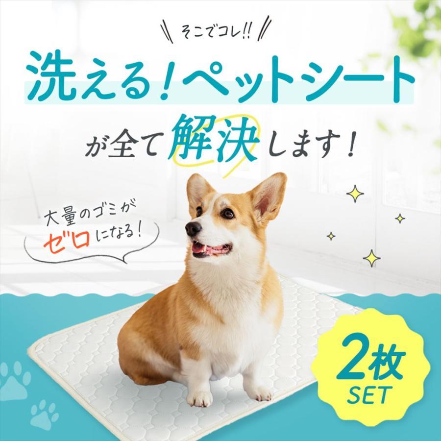 ペットシーツ 洗える ペットシート Lサイズ 犬 トイレシート 防水 吸水 厚型 滑り止め 2枚セット 繰り返し使用 しつけ 介護用 | ブランド登録なし | 10