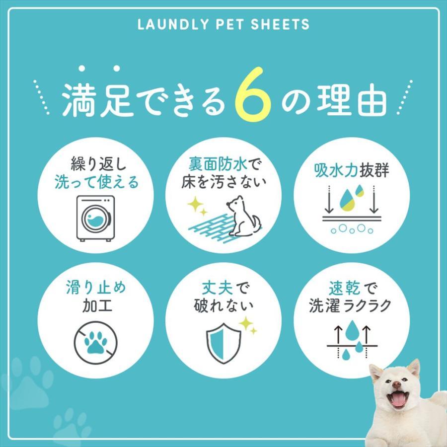 ペットシーツ 洗える ペットシート Lサイズ 犬 トイレシート 防水 吸水 厚型 滑り止め 2枚セット 繰り返し使用 しつけ 介護用 | ブランド登録なし | 11
