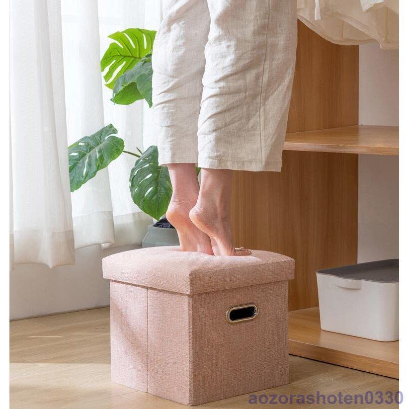 収納スツール 北欧 布製 収納ボックス 収納スツール 収納ベンチ 椅子 チェアー 座椅子 リビング 玄関 足置き台 チ おもちゃ箱 靴収納 隠す収納 | ブランド登録なし | 01