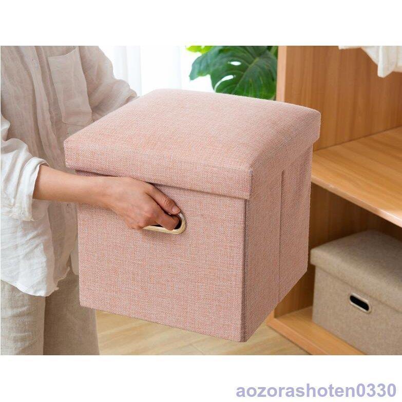収納スツール 北欧 布製 収納ボックス 収納スツール 収納ベンチ 椅子 チェアー 座椅子 リビング 玄関 足置き台 チ おもちゃ箱 靴収納 隠す収納 | ブランド登録なし | 02