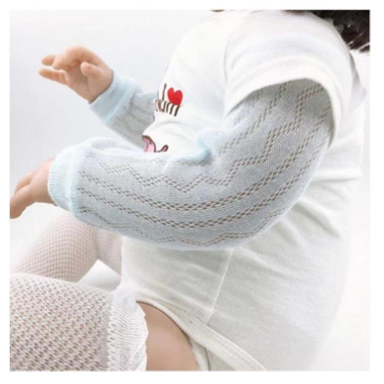 レッグウォーマー ベビー用 送料無料 メッシュ キッズ 日よけ 赤ちゃん コットン 薄手 赤ちゃん 8枚セット アームカバー 送料無料 日焼け防止 夏 | ブランド登録なし | 10