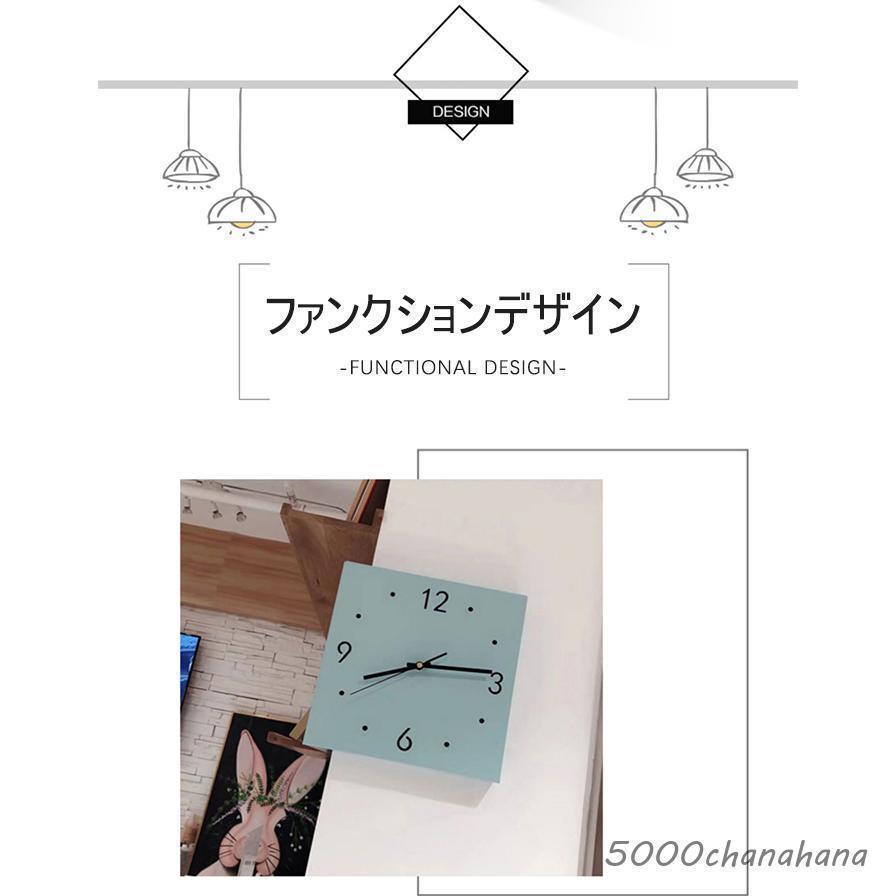 壁掛け時計 掛け時計 おしゃれ 両面コーナーデザイン サイレント 静音 クオーツ時計 軽量 個性的 シンプル オシャレ モダン インテリア適合 見やすい文字盤 | ブランド登録なし | 06