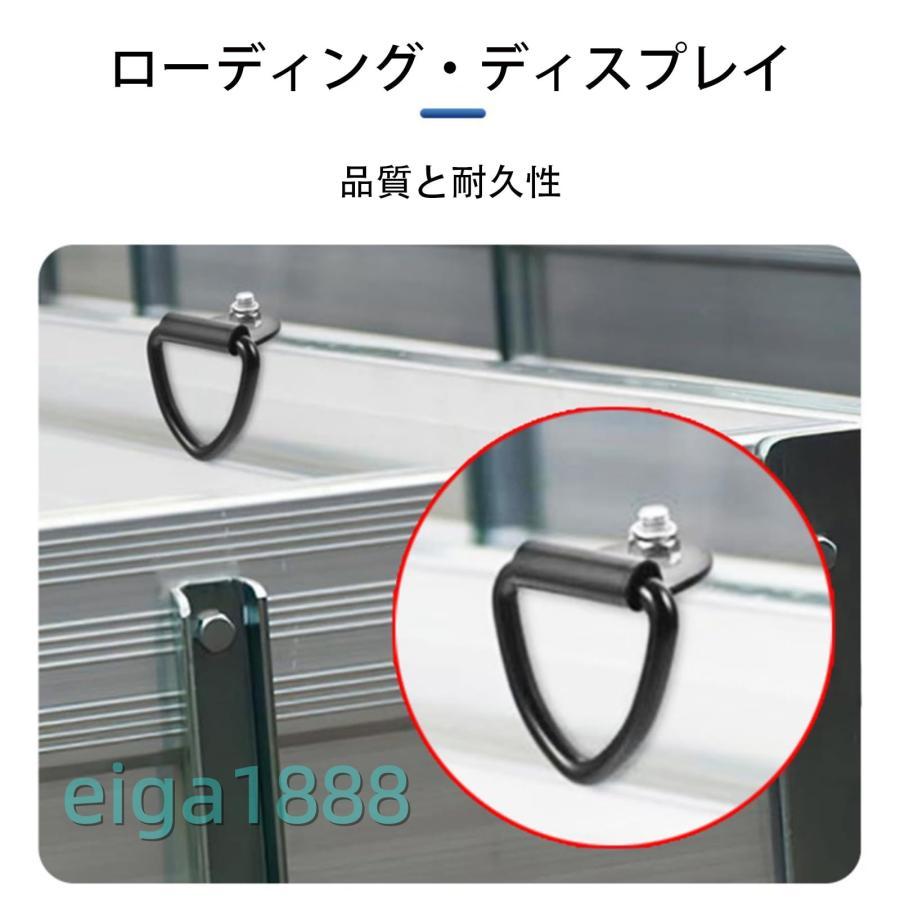 バイクフック 2 個セット ステンレススチール製 三角プルリング カーゴフック・リテーニングリング 汎用 バイクアクセサリー | ブランド登録なし | 02