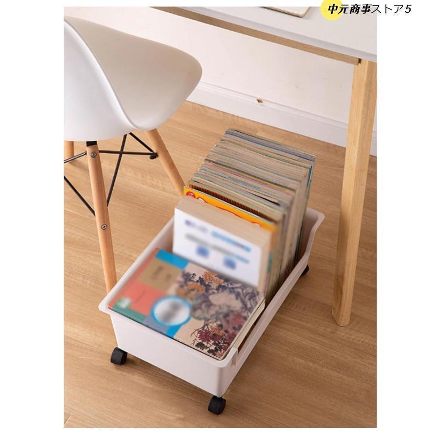 ワゴン キャスター付き 収納ワゴン ファイルワゴン pp 収納ラック 本 1段 すき間 スリム コンパクト キッチン隙間収納 洗面所 収納 ファイル収 | ブランド登録なし | 19