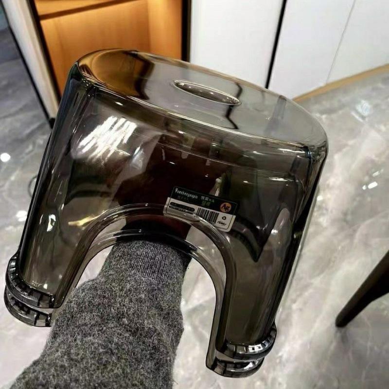 浴用椅子 バスチェア お風呂用イス バス用品 踏み台 いす 洗面台 風呂場 シンプル クリアカラー 無地 単色 クール おしゃれ | ブランド登録なし | 02