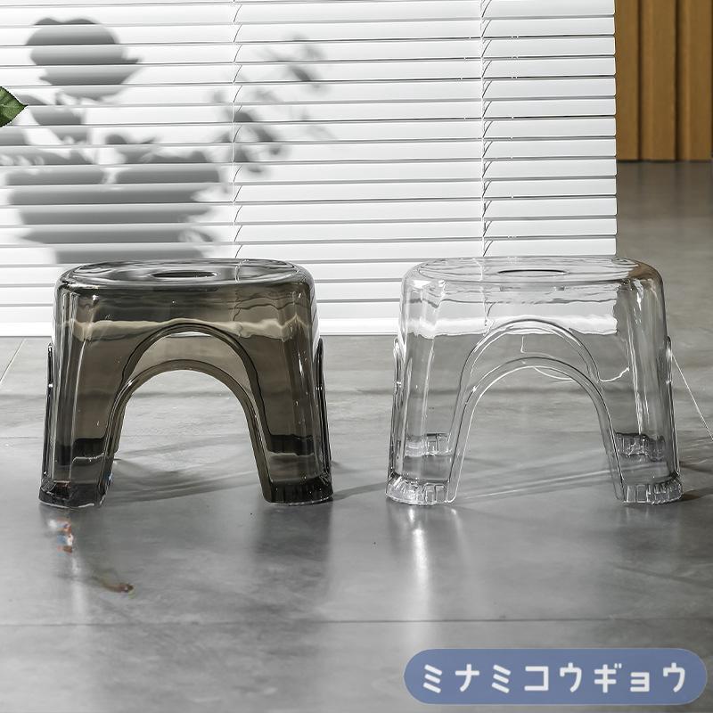 浴用椅子 バスチェア お風呂用イス バス用品 踏み台 いす 洗面台 風呂場 シンプル クリアカラー 無地 単色 クール おしゃれ | ブランド登録なし | 06