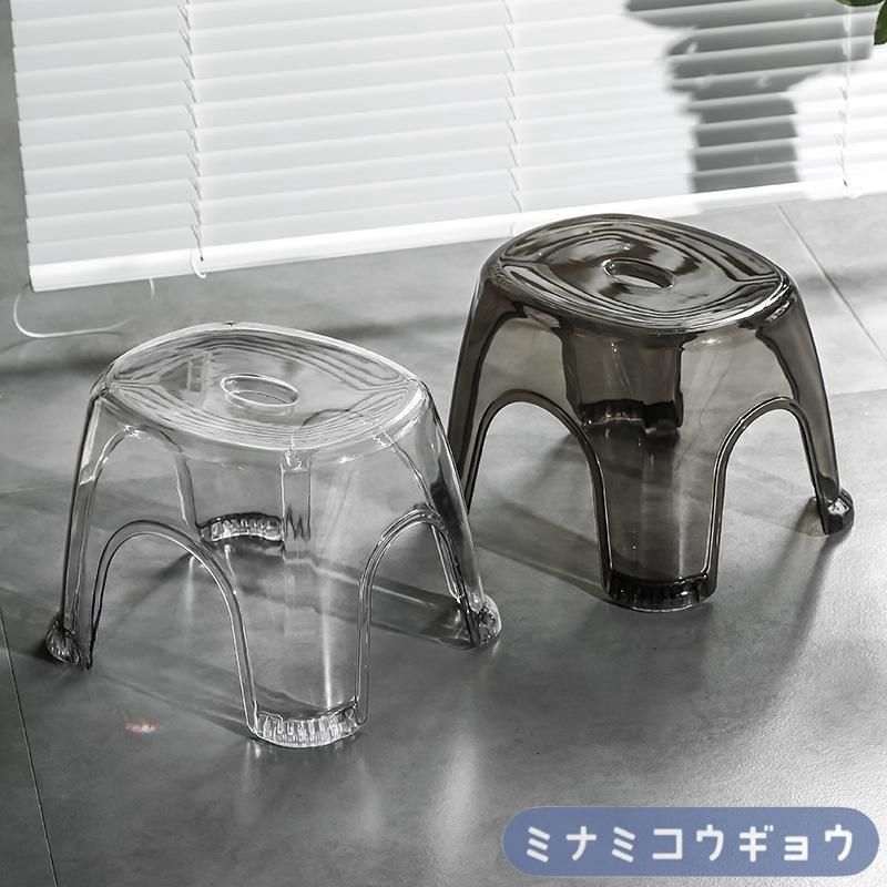 浴用椅子 バスチェア お風呂用イス バス用品 踏み台 いす 洗面台 風呂場 シンプル クリアカラー 無地 単色 クール おしゃれ | ブランド登録なし | 08