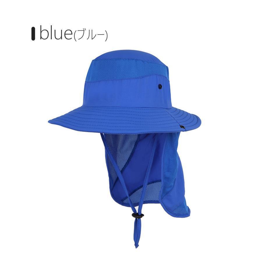 ハット キッズ 子供 帽子 サーフハット つば広 52cm 54cm 56cm マリンハット UPF50+ サファリハット UVカット 紐付き 顎紐 アウトドア キャンプ 男子 女子 | ブランド登録なし | 04