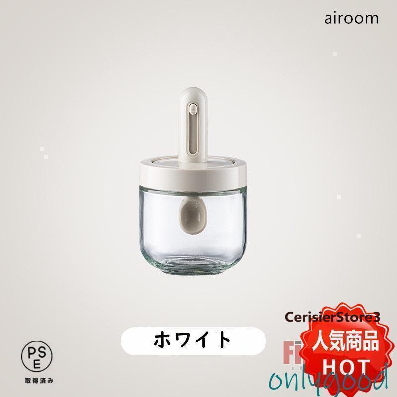 調味料入れ 調味料ポット 調整可能スプーン付き 2個セット スパイスジャー 調味料ケース グラス 塩入れ 砂糖入れ 保存容器 キャニスター 湿気防止 | ブランド登録なし | 10