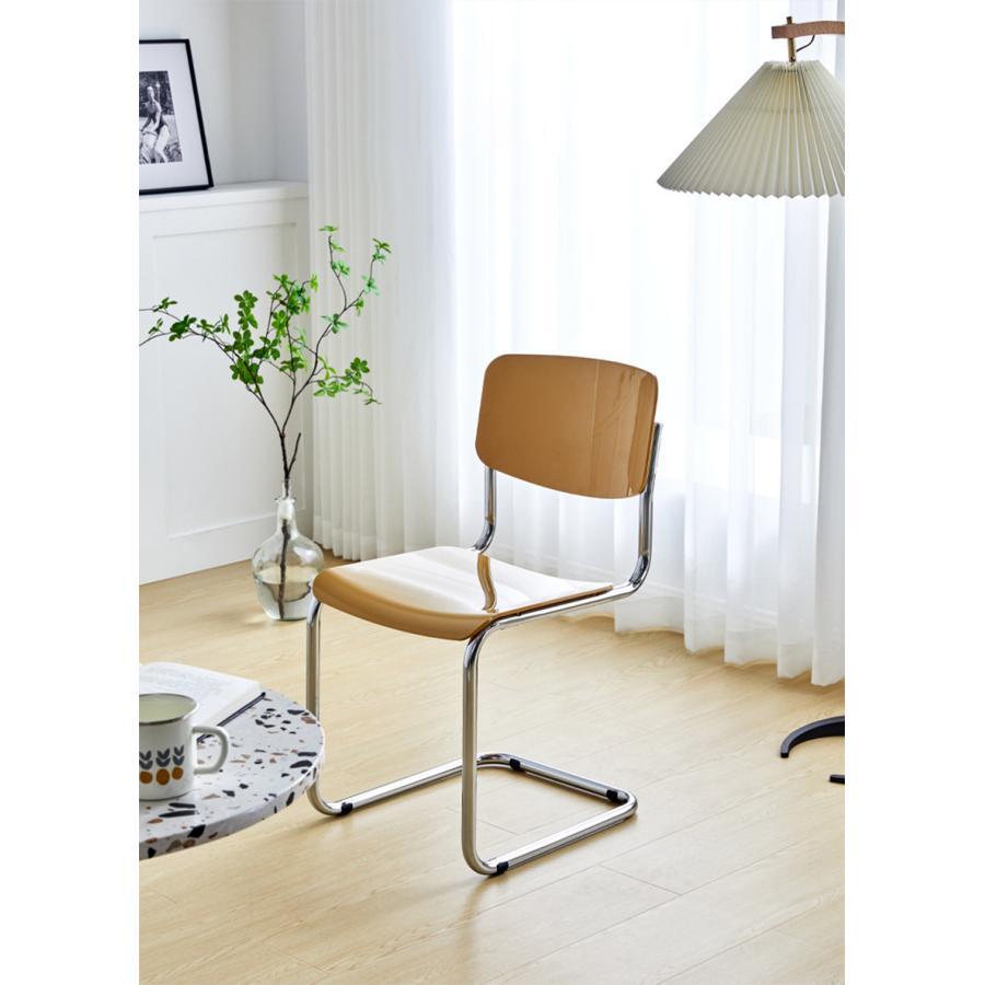 韓国風 パイプ椅子 人気 おしゃれ 北欧 食卓椅子 椅子 いす リビングチェア 滑り止め ダイニング | ブランド登録なし | 01