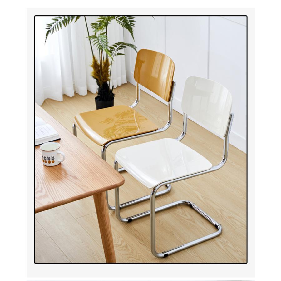 韓国風 パイプ椅子 人気 おしゃれ 北欧 食卓椅子 椅子 いす リビングチェア 滑り止め ダイニング | ブランド登録なし | 03